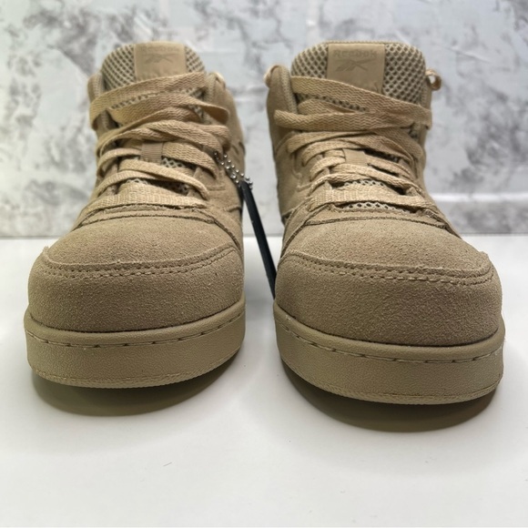 Reebok BB4500 Beige Work & Safety Shoes Sneakers woman 6 leather upper comp toe - Picture 3 of 12